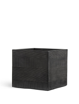 Кашпо TREEZ ERGO - Graphics - Куб - Чёрный Графит
