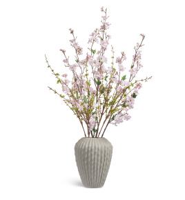 Сет № 149 - Композиция с ветками сакуры в кашпо Treez Effectory Moho