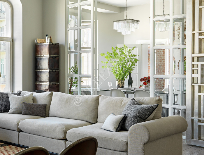 Папоротник Железный в стекле с корнями, землёй, мхом (Арт-объект) фото