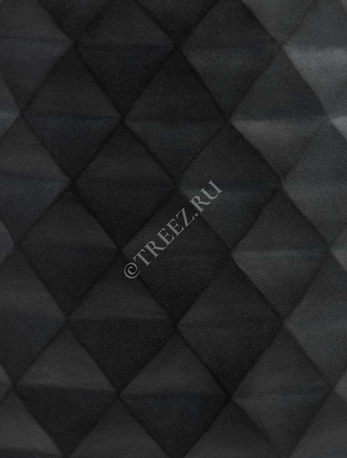 Кашпо TREEZ ERGO - Diamond - Чаша-конус - Антрацит фото