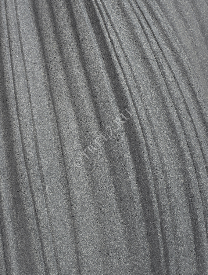 Кашпо TREEZ Effectory - Dune -  Сферическая Design-ваза - Дымчато-серый песок фото