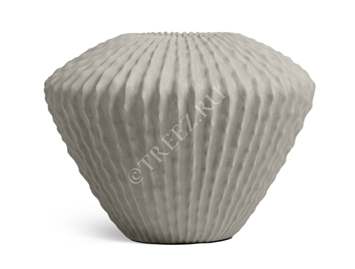 Кашпо TREEZ Effectory - Moho - Сферическая Design-ваза - Белый песок фото