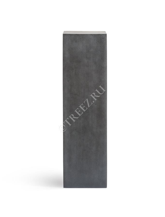 Кашпо TREEZ Effectory - Beton - Колонна - Тёмно-серый бетон фото