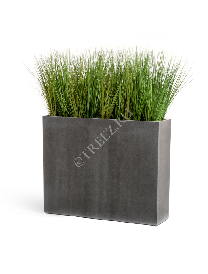 Кашпо TREEZ Effectory - Beton - Высокий Дивайдер - Тёмно-серый бетон фото