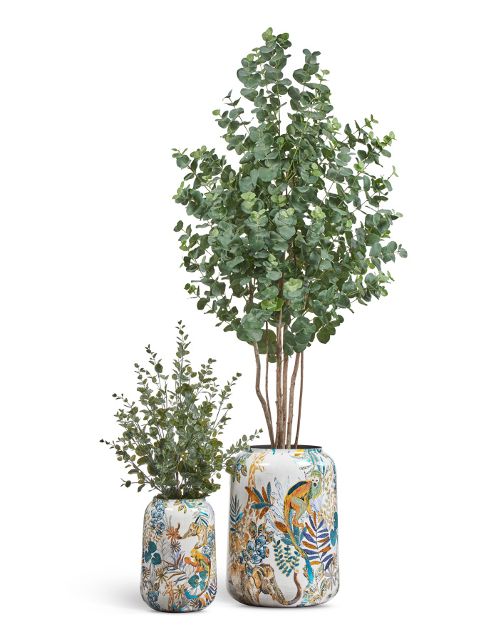 Сет № 49 - Композиция с Эвкалиптами в кашпо Treez Effectory Savage Garden фото